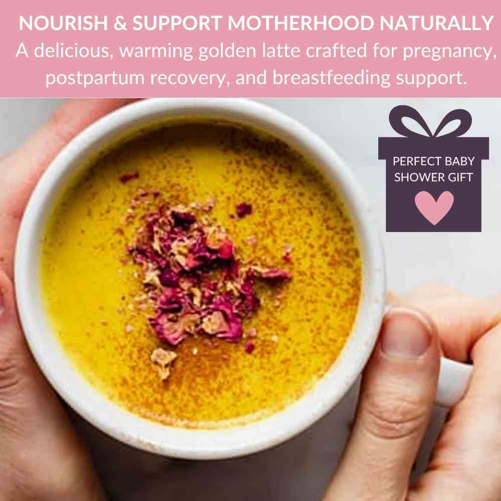 Nella Vosk Nourish Mama Golden Latte – Pregnancy Nausea, Postpartum Recovery & Lactation Support