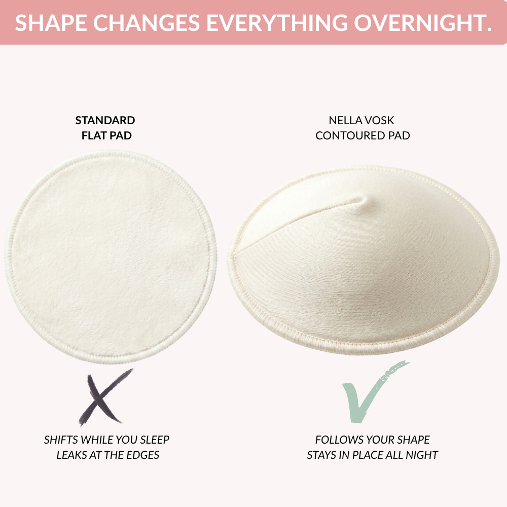 Reusable Nursing Pads — Contoured Night Pad Refill (6-Pack)