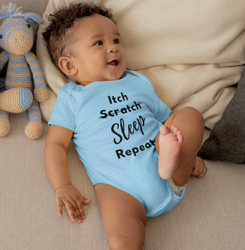 Baby Bodysuit Eczema Clothing Providing Itchy Skin Relief Eczema Treatment