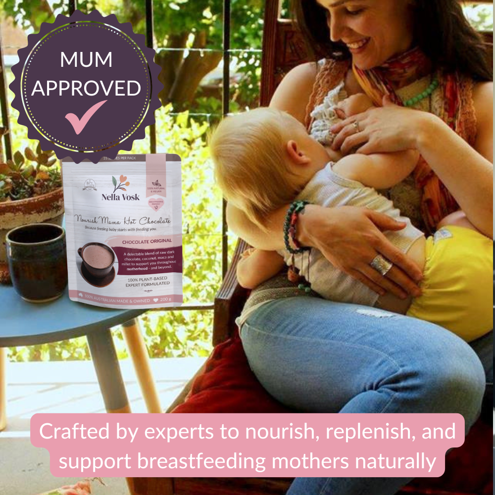 Nella Vosk Nourish Mama Hot Chocolate - Choc Mint Lactation Support Blend
