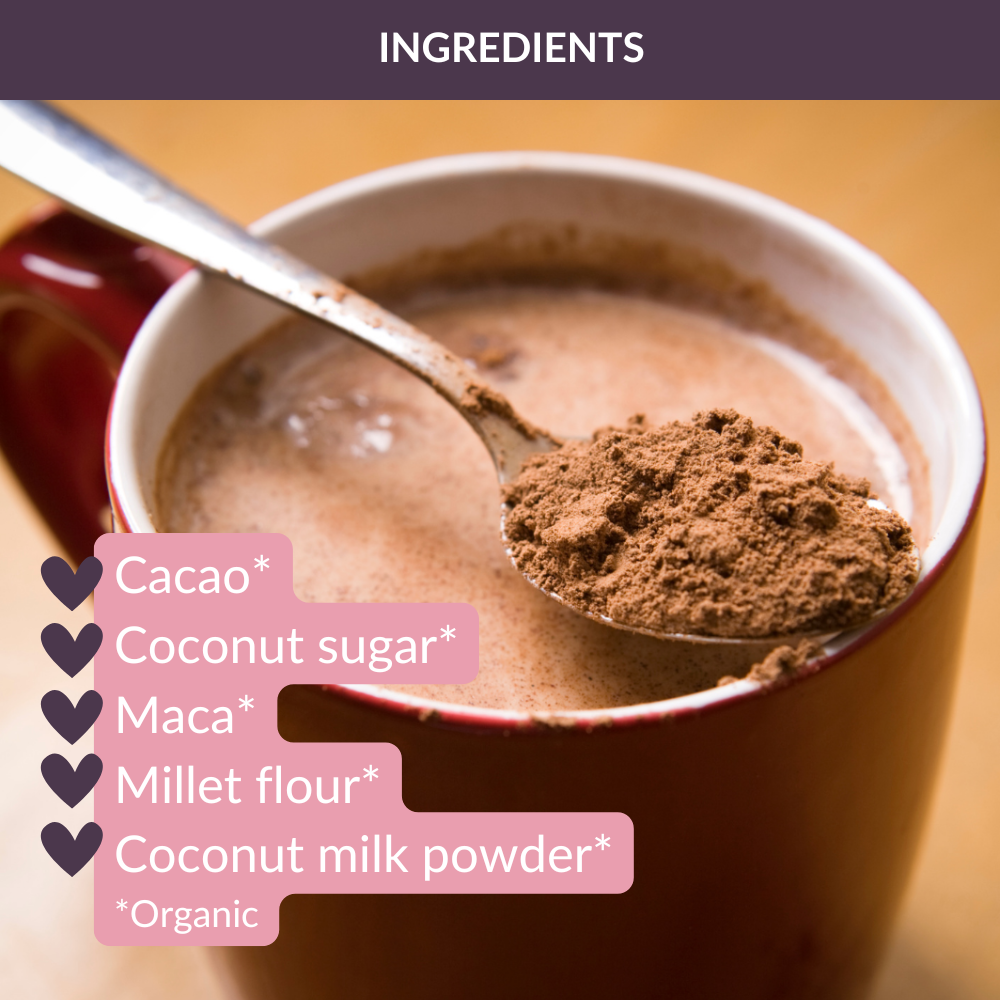 Lactation Hot Chocolate | Original Dairy-Free Blend | Organic Breastfeeding Hot Chocolate | Nourish Mama