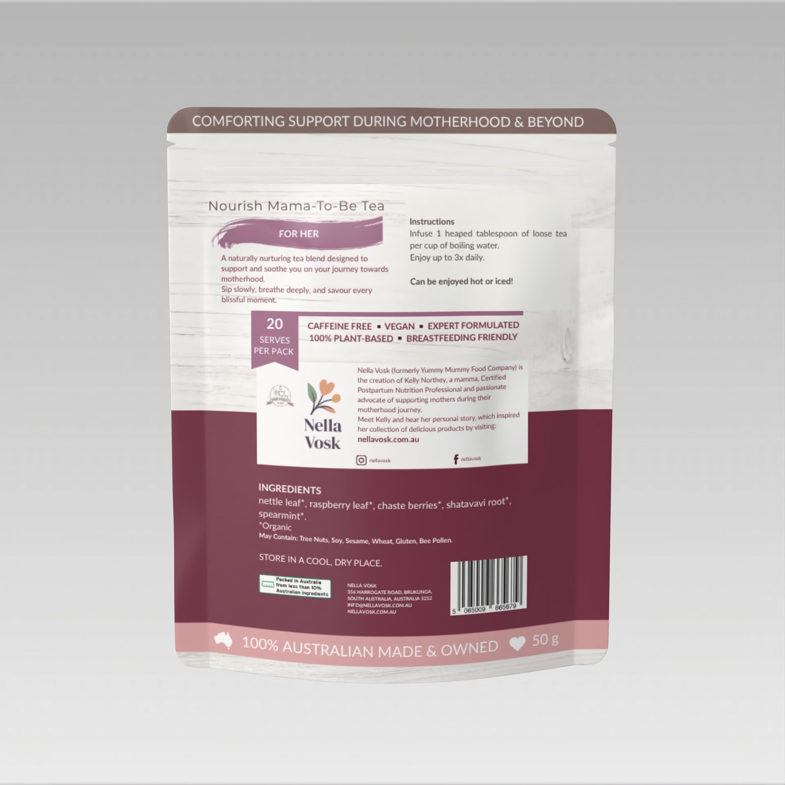 Nella Vosk Nourish Mama-To-Be Fertility Tea