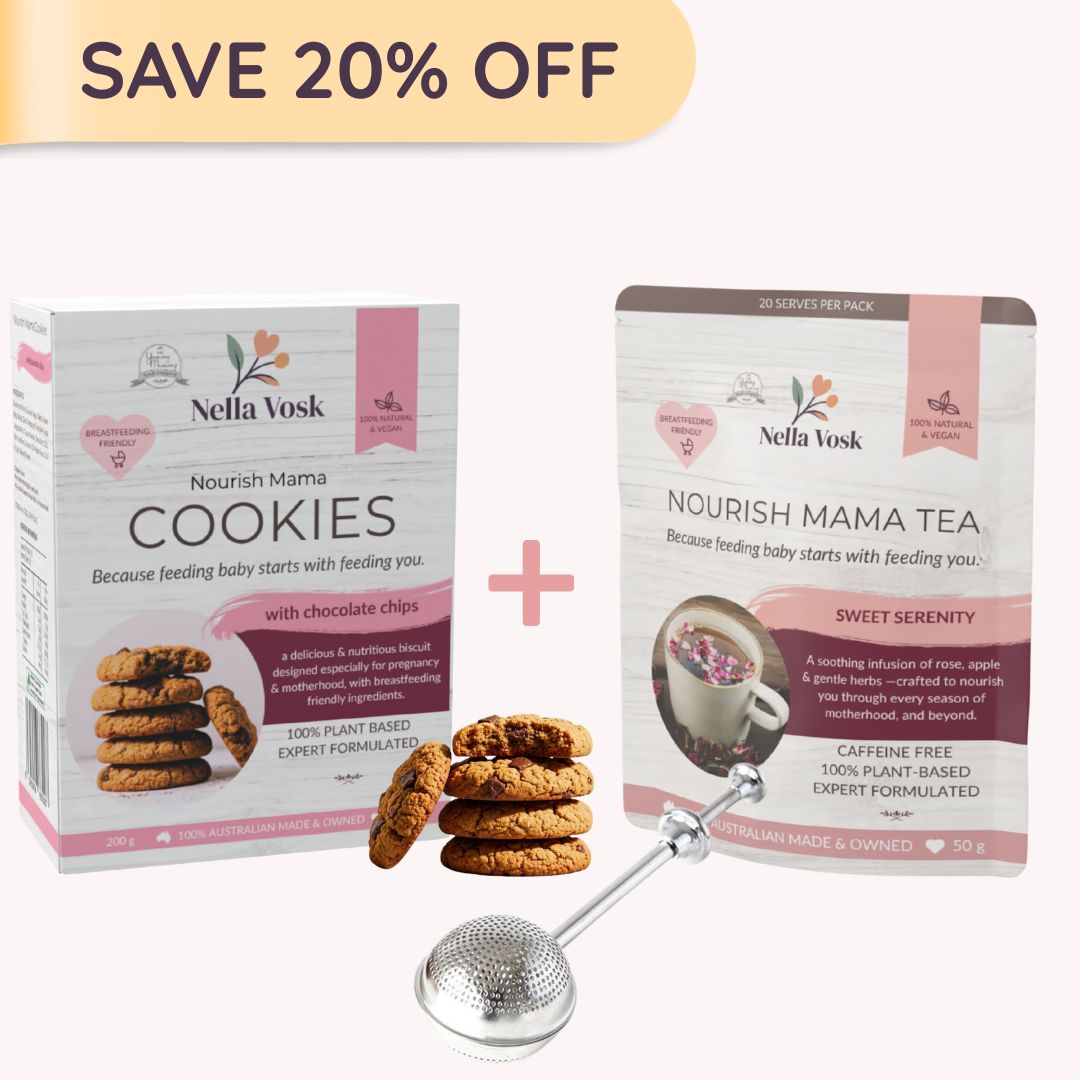 The Feeding Ritual Set - Lactation Cookies, Tea & Infuser