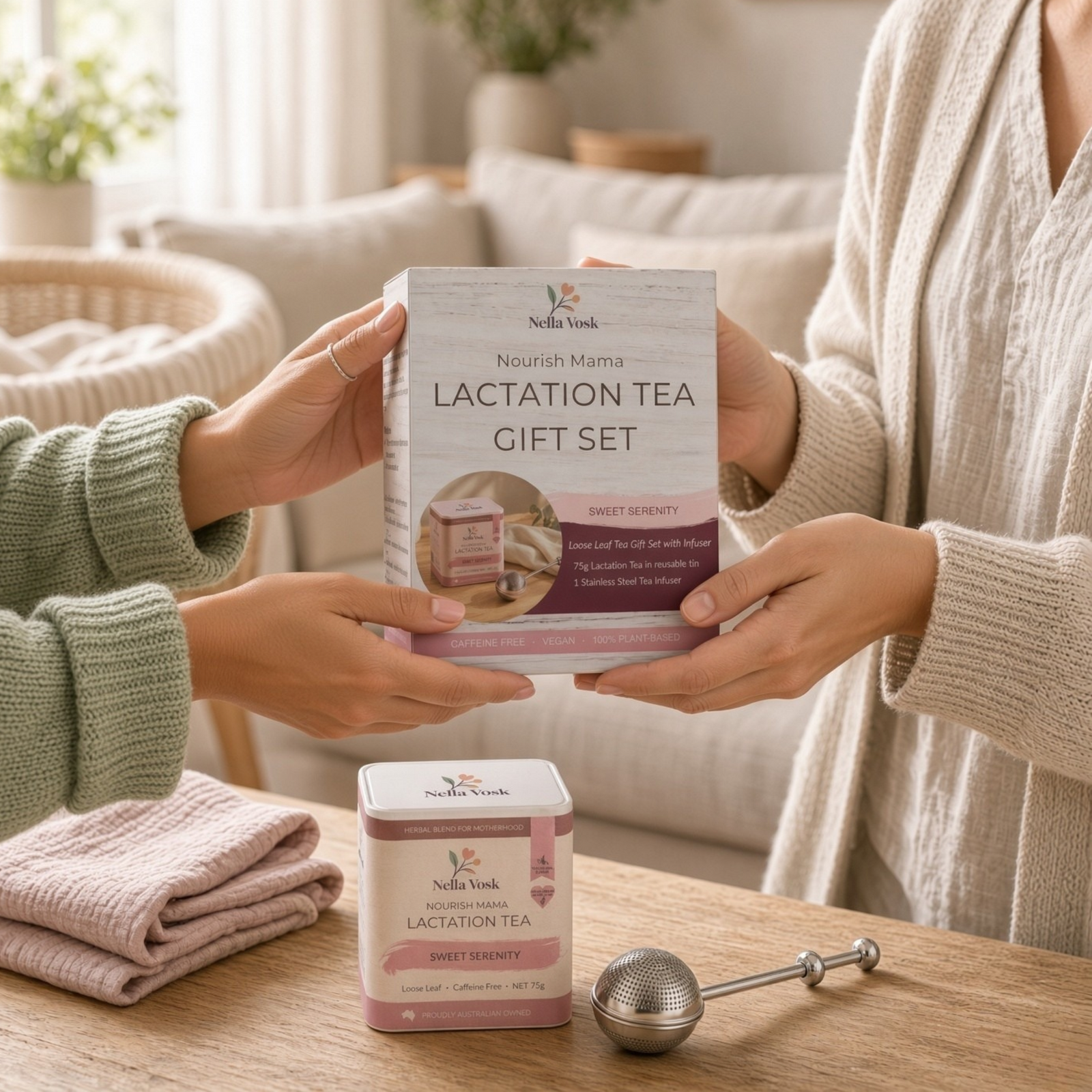 Nella Vosk Nourish Mama Sweet Serenity Lactation Tea Gift Set
