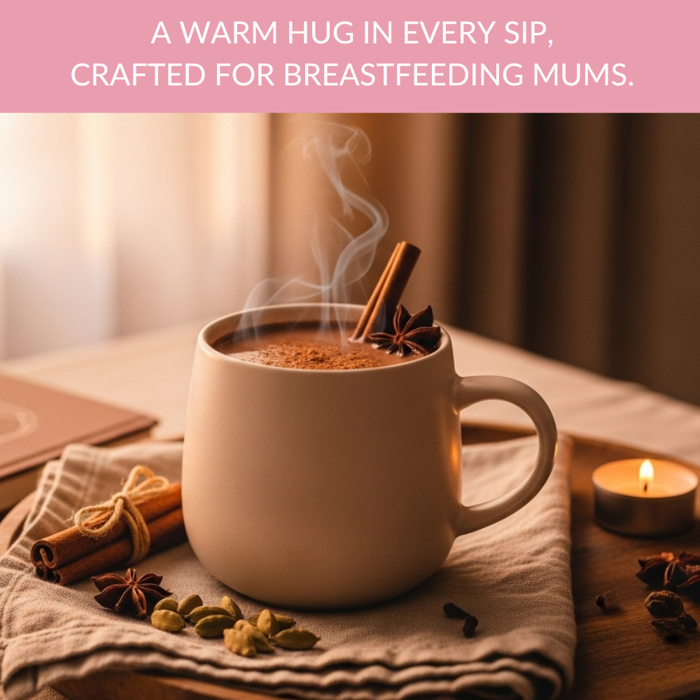 Chai Spice Lactation Hot Chocolate | Organic Dairy-Free Breastfeeding Hot Chocolate | Nourish Mama