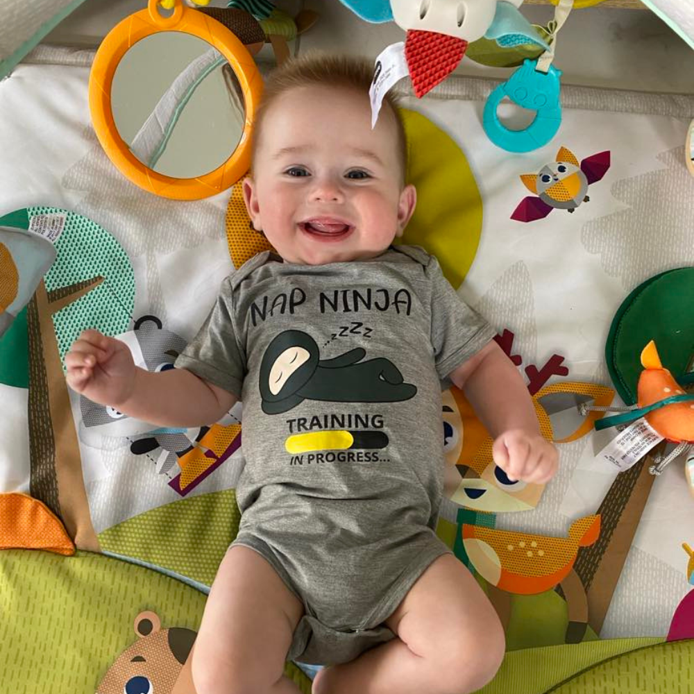 Bamboo Bubby by Nella Vosk — Nap Ninja Baby Bodysuit | Bamboo Onesie for Sensitive Skin