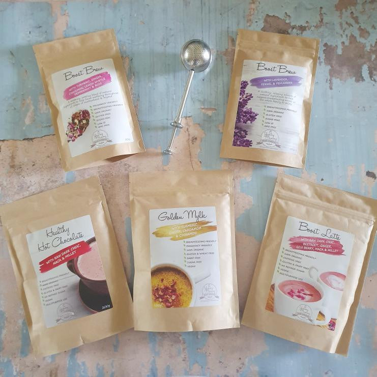 Lactation Tea, Healthy Lactation Hot Chocolate & Golden Latte Bundle and Save Pack