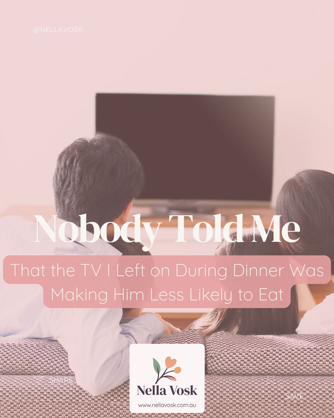 Nobody Told Me That the TV I Left on During Dinner Was Making Him Less Likely to Eat