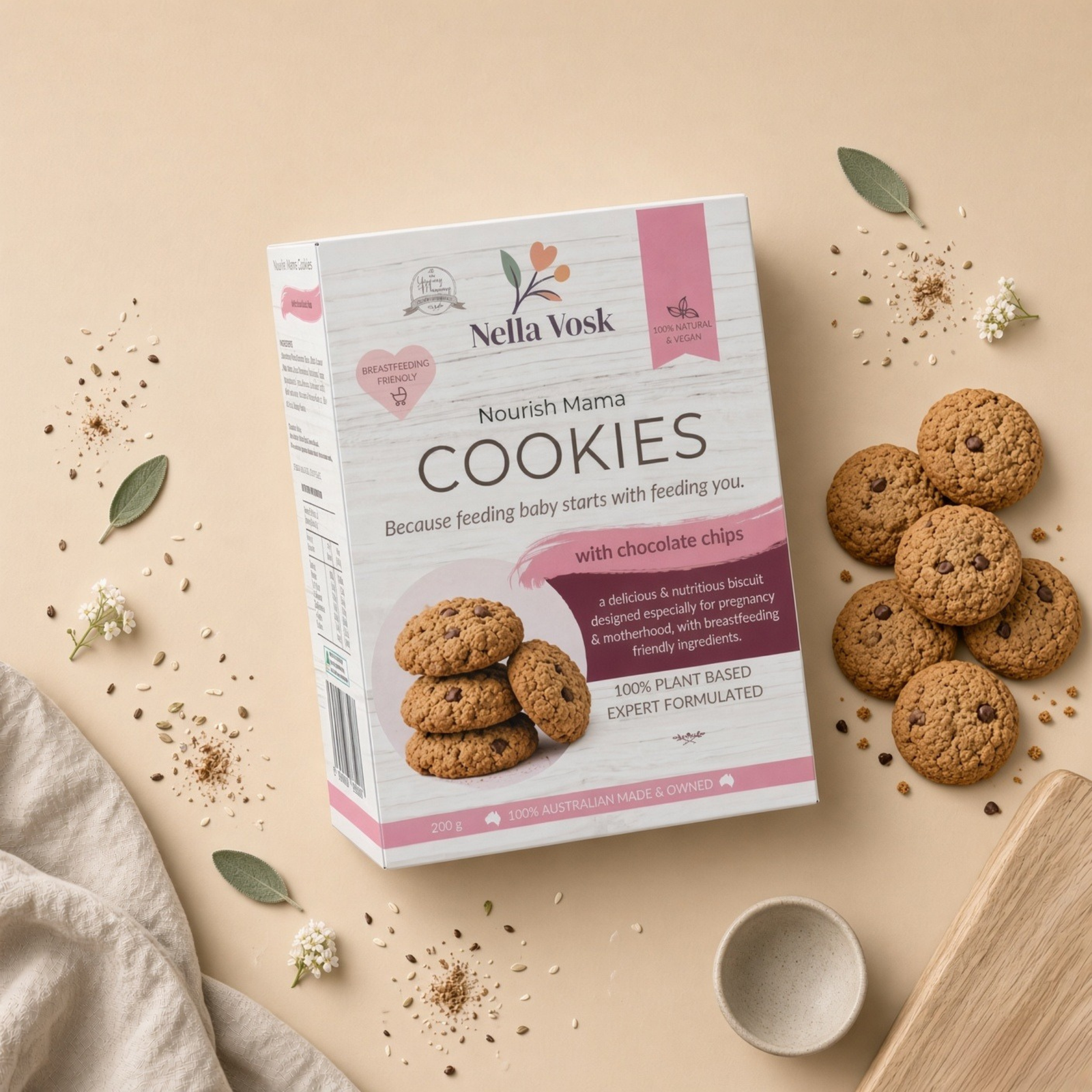 Nourish Mama Postpartum Pantry | Lactation Cookies + Bliss Balls + Hydration Powder