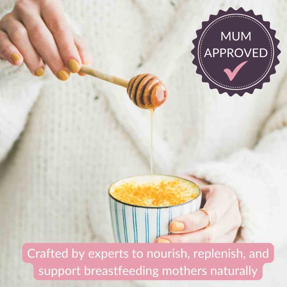 Nella Vosk Nourish Mama Golden Latte – Pregnancy Nausea, Postpartum Recovery & Lactation Support