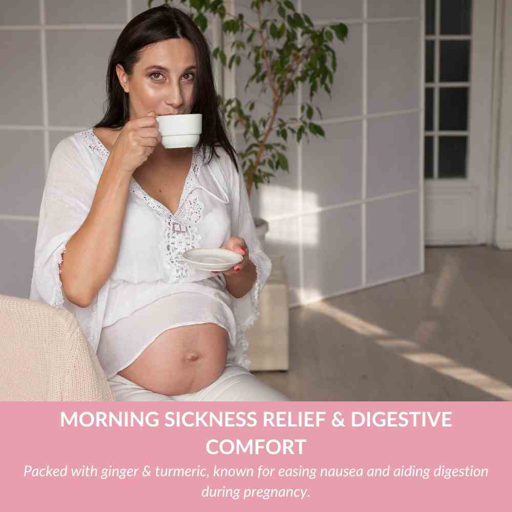 Nella Vosk Nourish Mama Golden Latte – Pregnancy Nausea, Postpartum Recovery & Lactation Support