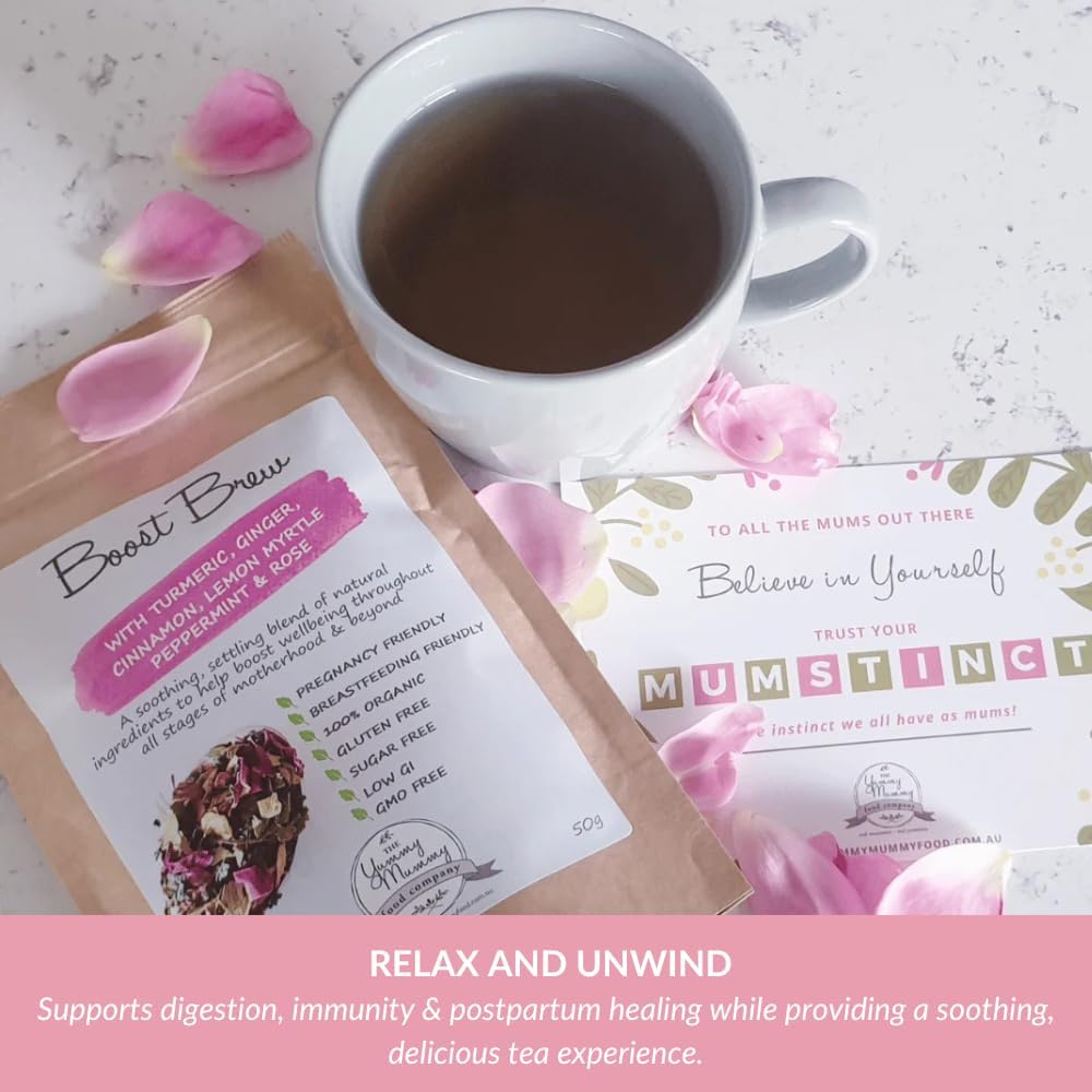 Nella Vosk Nourish Mama Pregnancy & Lactation Tea – Nausea Relief to Milk Supply Support