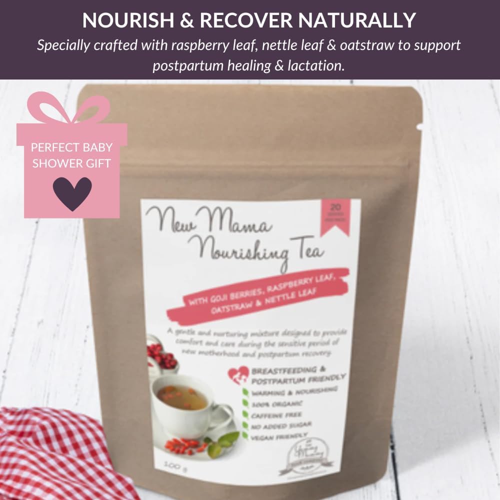 Nella Vosk Nourish Mama Lactation Tea - Berry Bliss for Postpartum & Milk Supply