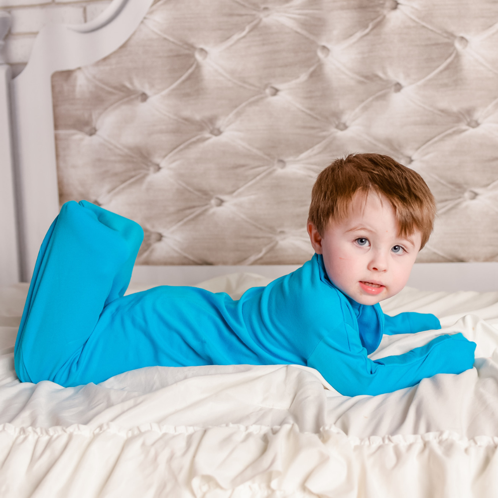 Bamboo Baby Sleeping Bag with Mitten Sleeves for Eczema Relief