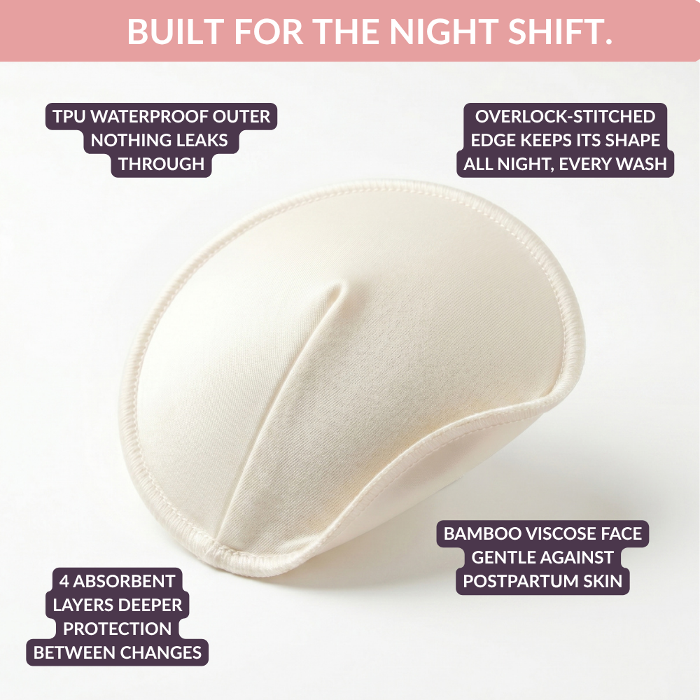 Reusable Nursing Pads — Contoured Night Pad Refill (6-Pack)