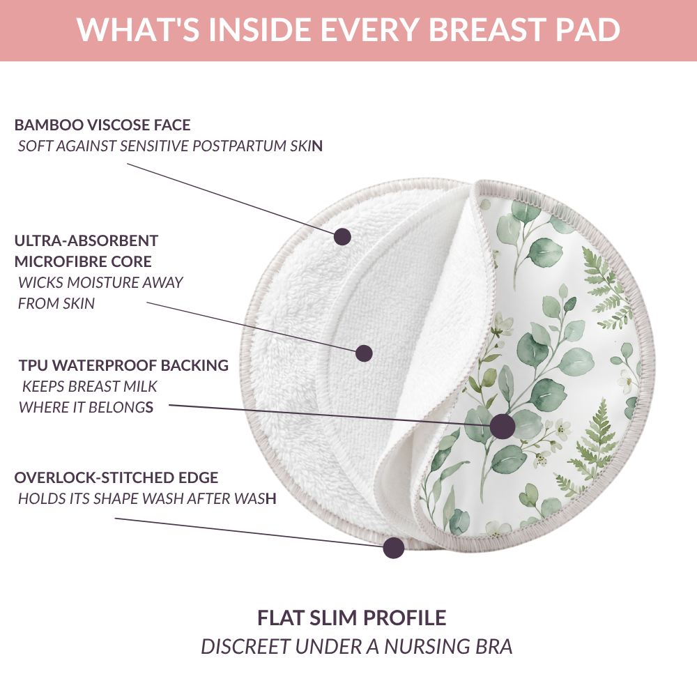 Reusable Breast Pads — Bamboo Day Pad Refill (10-Pack)