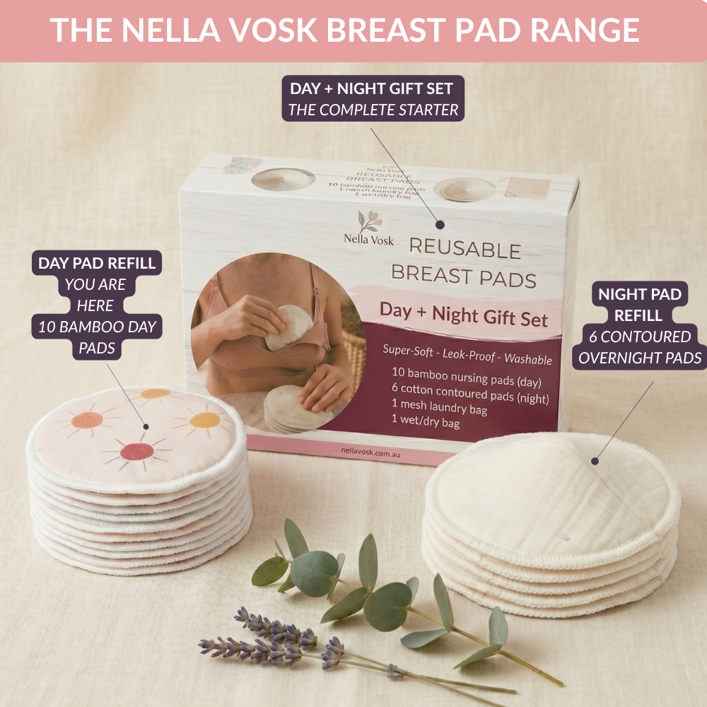 Reusable Breast Pads — Bamboo Day Pad Refill (10-Pack)