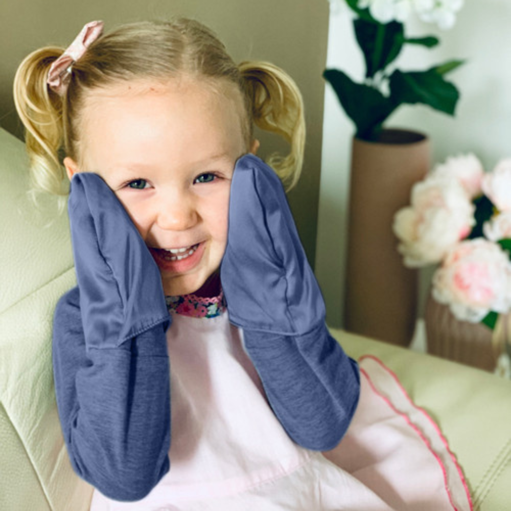 Bamboo Eczema Mitten Sleeves for Babies & Kids – Scratch Sleeves for Scratch-Free Comfort
