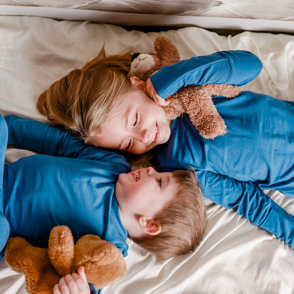 Bamboo Bubby Kids Bamboo Long Sleeve Top & Bamboo Pants Pajama Set – With Eczema Sleeves