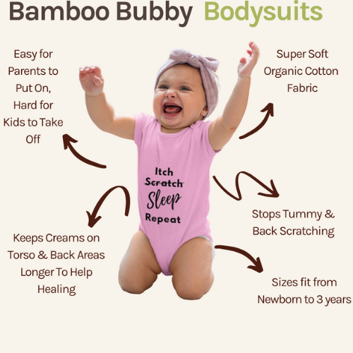 Baby Bodysuit Eczema Clothing Providing Itchy Skin Relief Eczema Treatment