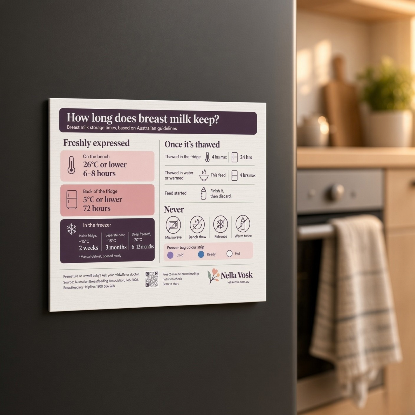 Breast Milk Storage Fridge & Freezer System