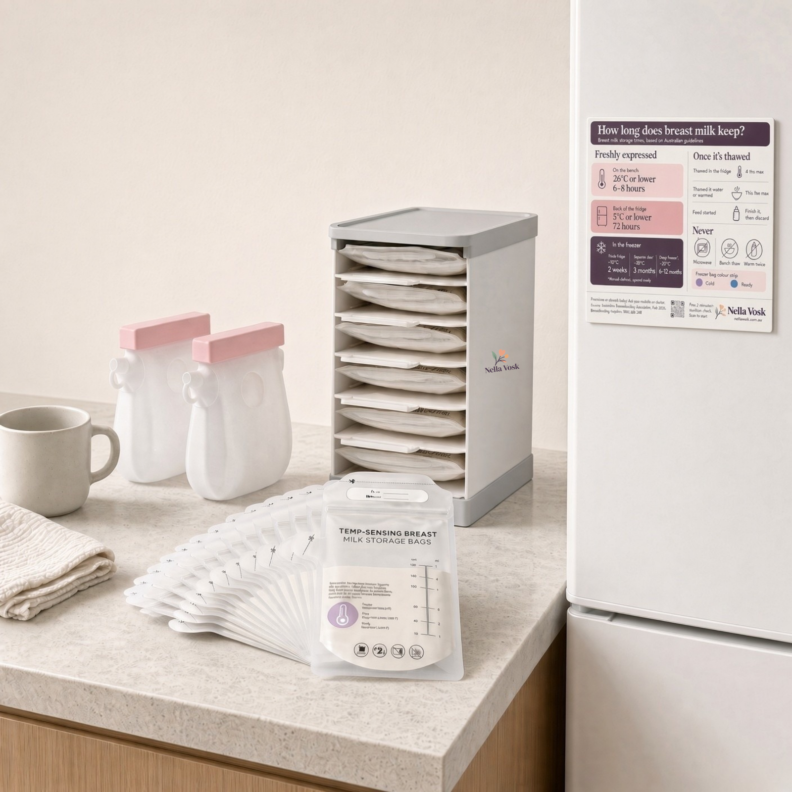 Breast Milk Storage Fridge & Freezer System