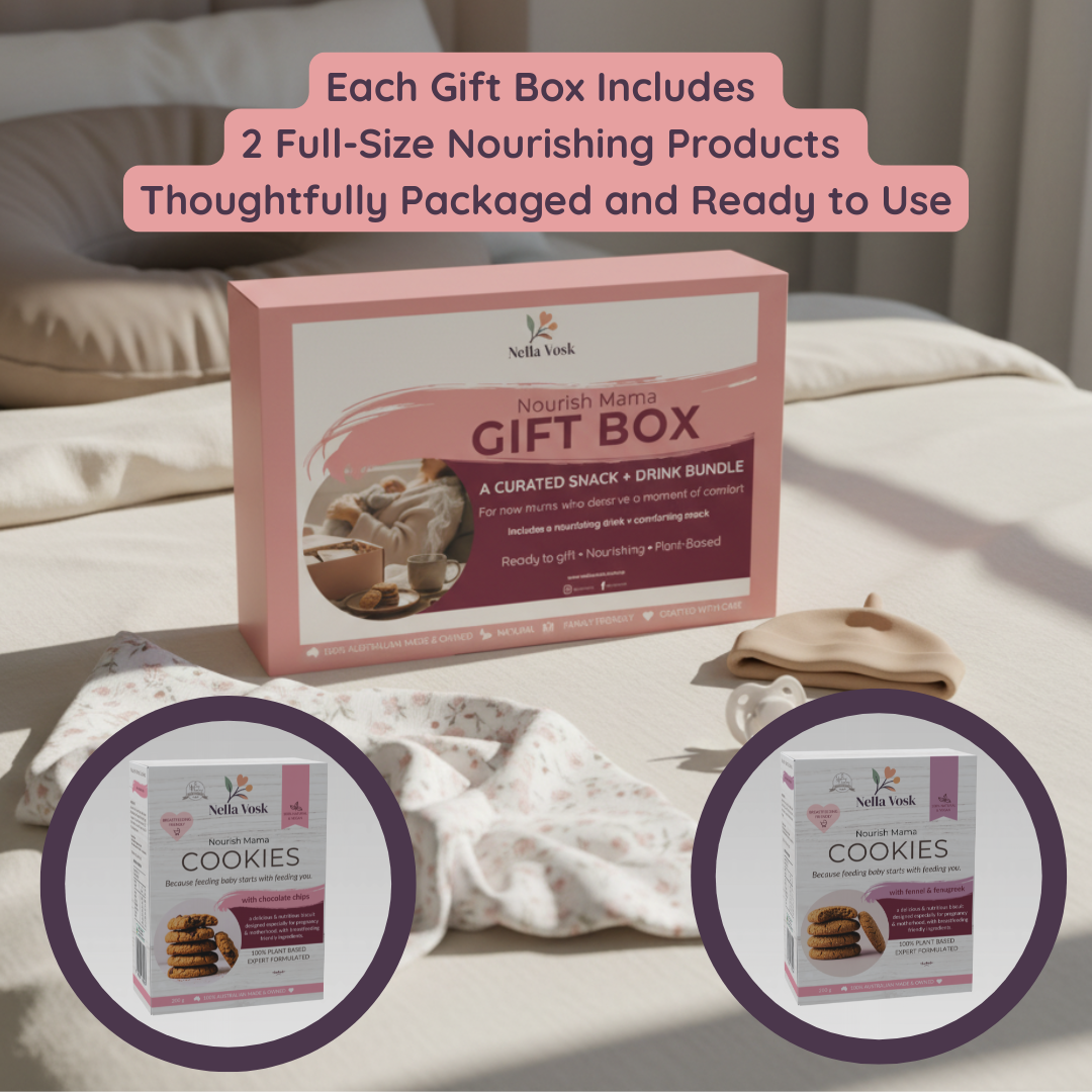 Lactation Cookies New Mum Gift Box – Choc Chip + Fennel & Fenugreek