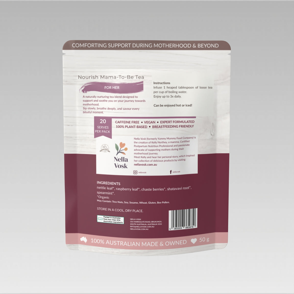 Nella Vosk Nourish Mama-To-Be Fertility Tea