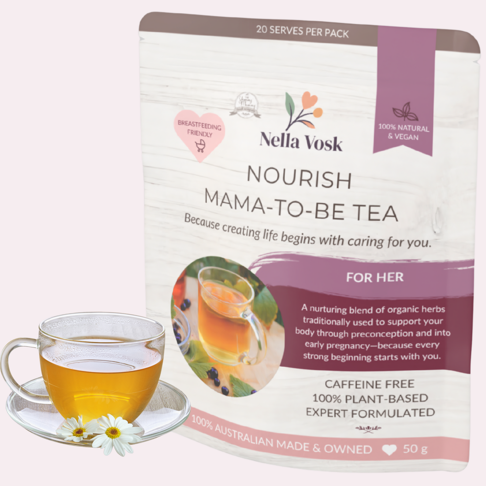 Nella Vosk Nourish Mama-To-Be Fertility Tea