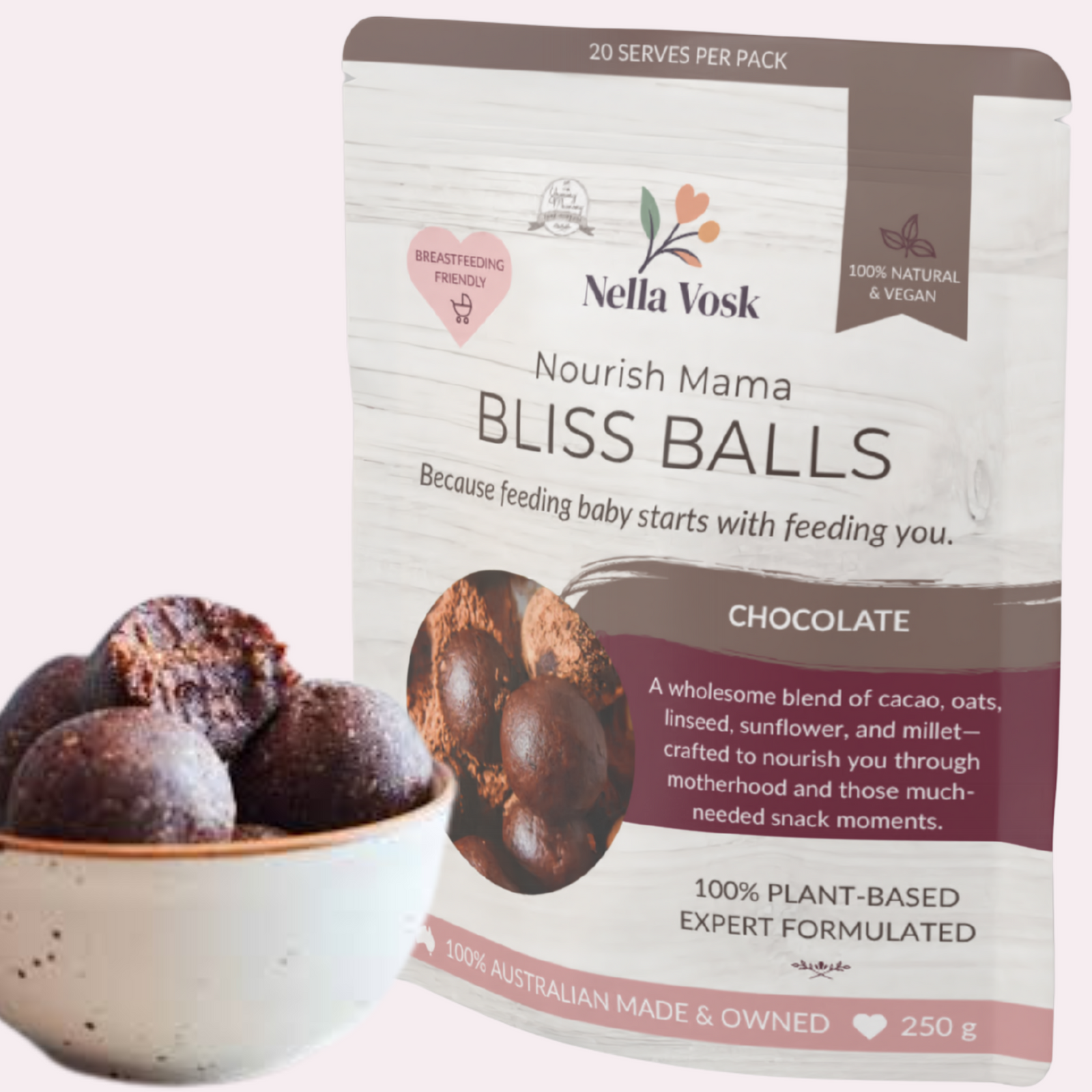Nella Vosk Nourish Mama Lactation Bliss Balls