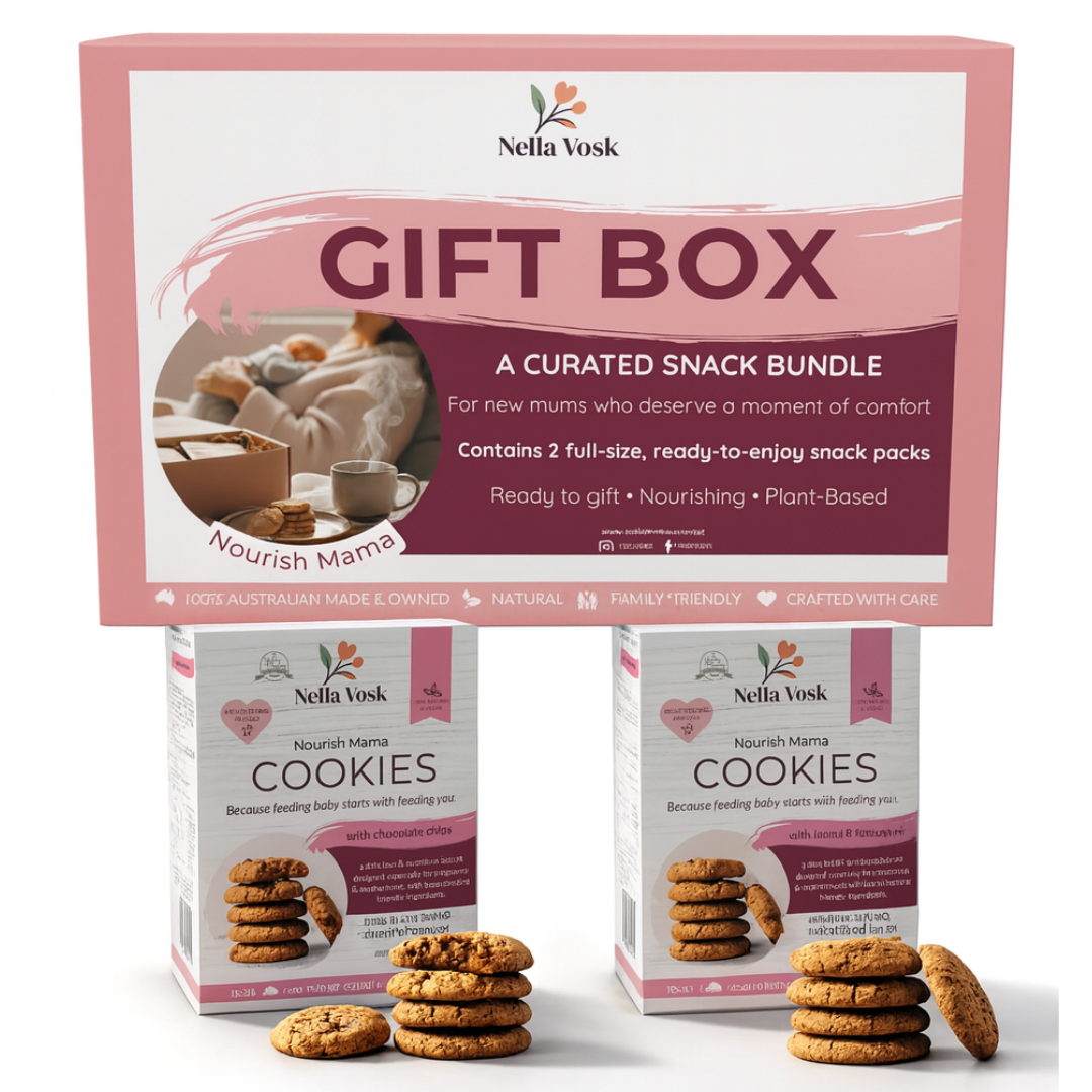Lactation Cookies New Mum Gift Box – Choc Chip + Fennel & Fenugreek