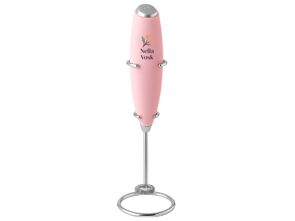 Nella Vosk Handheld Milk Frother &amp; Drink Mixer – Pink