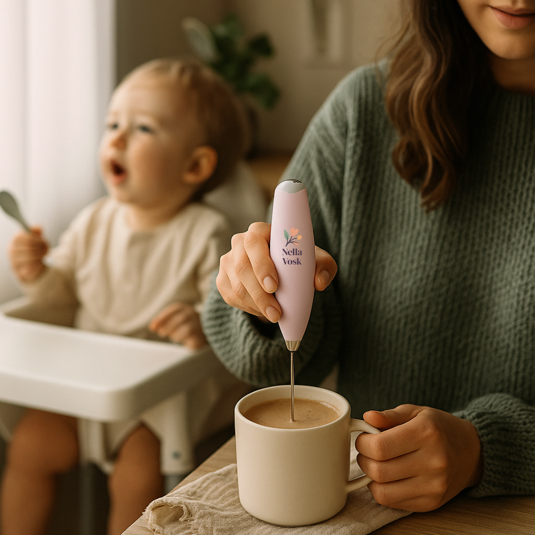 Nella Vosk Handheld Milk Frother & Drink Mixer – Pink