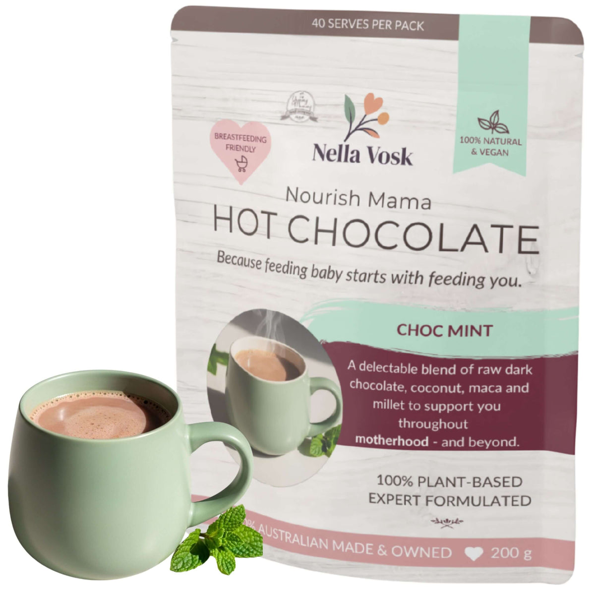 The Cosy Cup Set - Lactation Hot Chocolate & Milk Frother