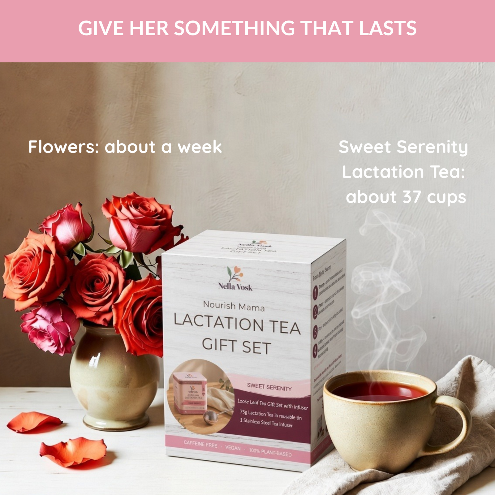 Nella Vosk Nourish Mama Sweet Serenity Lactation Tea Gift Set