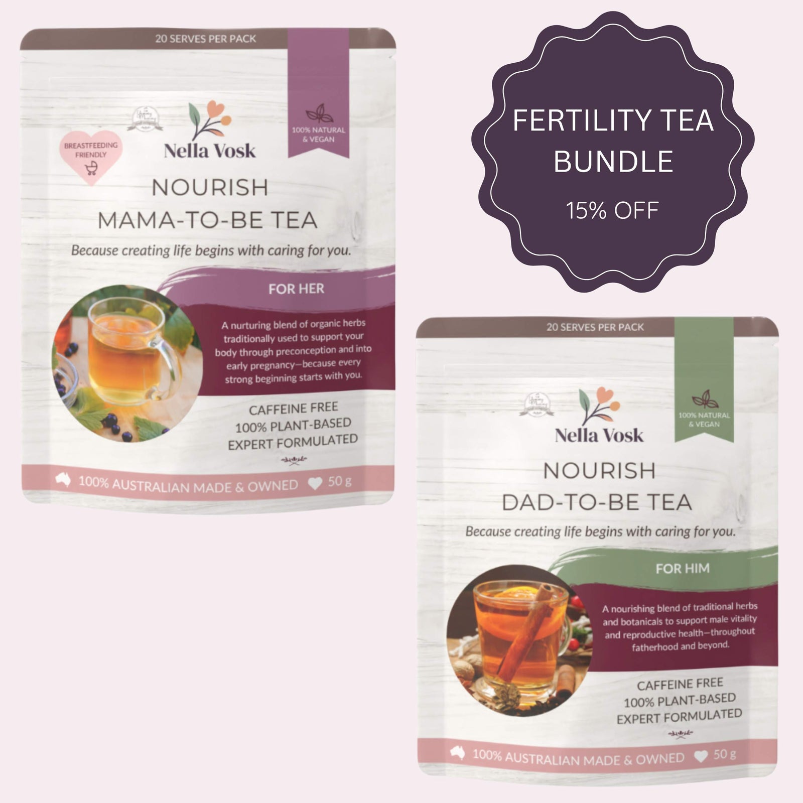 Fertility Tea Bundle – Natural Fertility Support for Mums & Dads