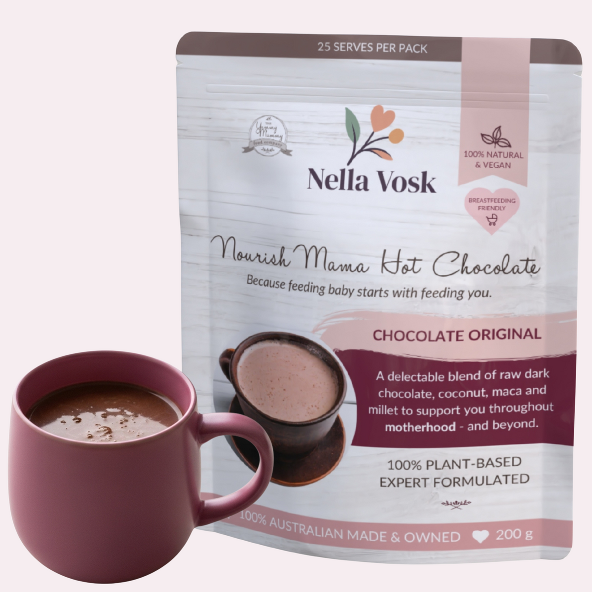 Nourish Mama Hot Chocolate – Original Lactation Support Blend