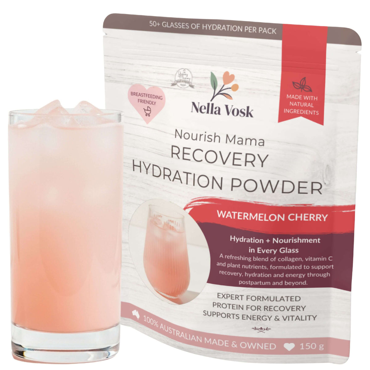 Nella Vosk Nourish Mama Recovery Hydration Powder