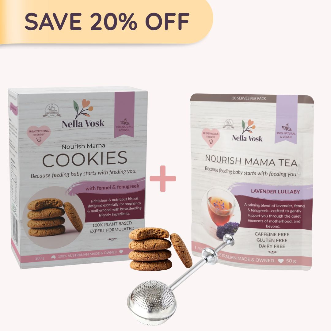 The Feeding Ritual Set - Lactation Cookies, Tea & Infuser