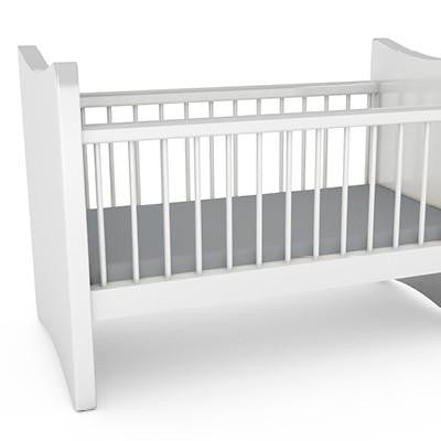 Bamboo Cot Sheets - Silver Shimmer