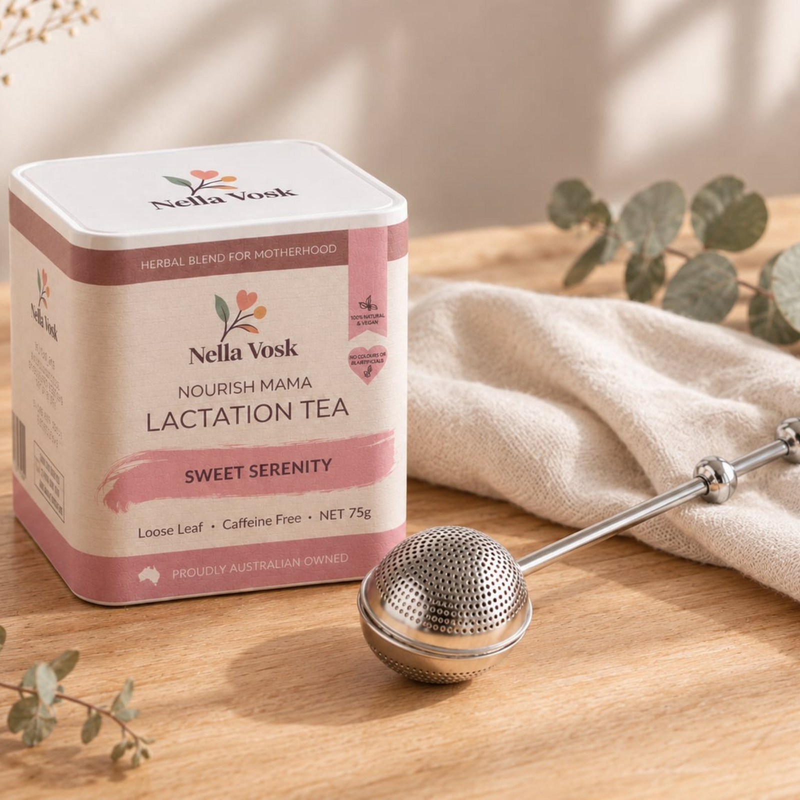 Nella Vosk Nourish Mama Sweet Serenity Lactation Tea Gift Set