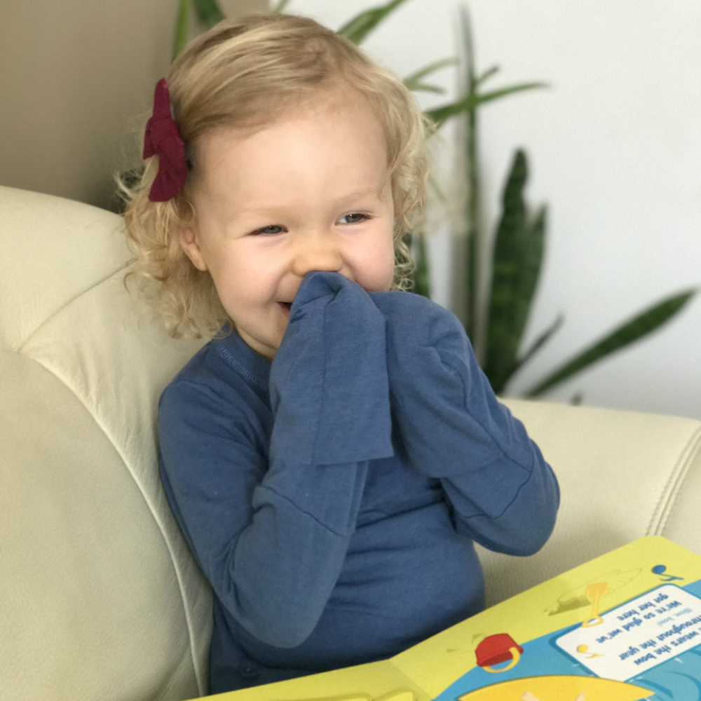 Bamboo Mitten Sleeve Top for Kids | Scratch Mittens for Children