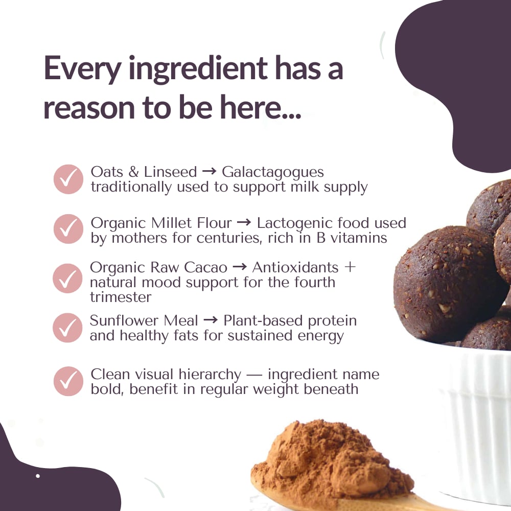 Nella Vosk Nourish Mama Lactation Bliss Balls