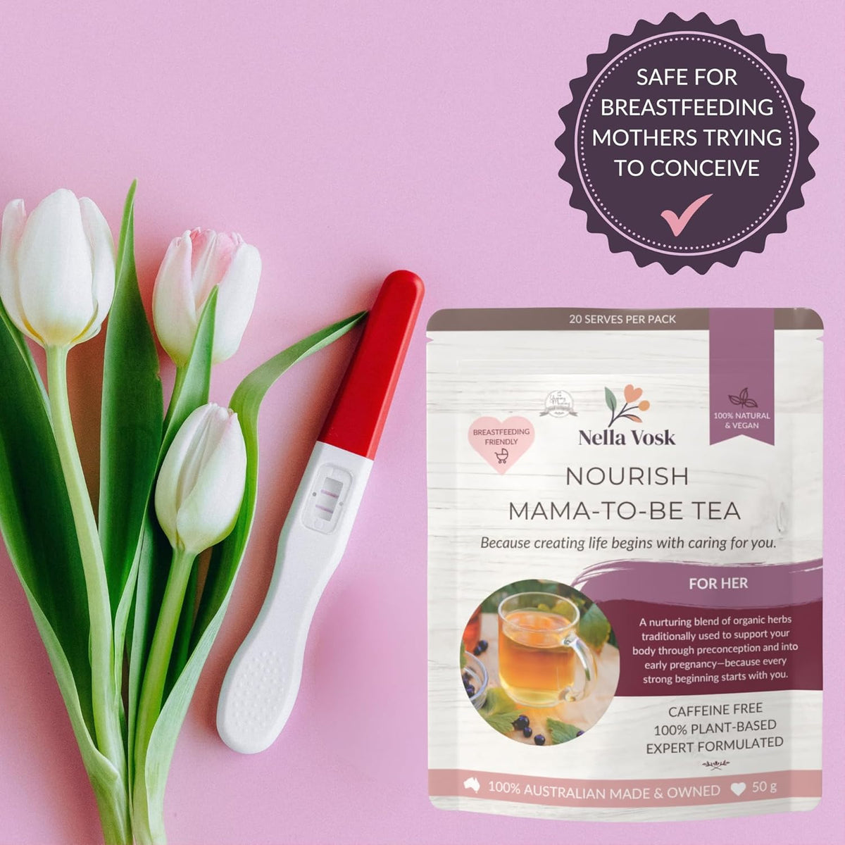 Nella Vosk Nourish Mama-To-Be Fertility Tea