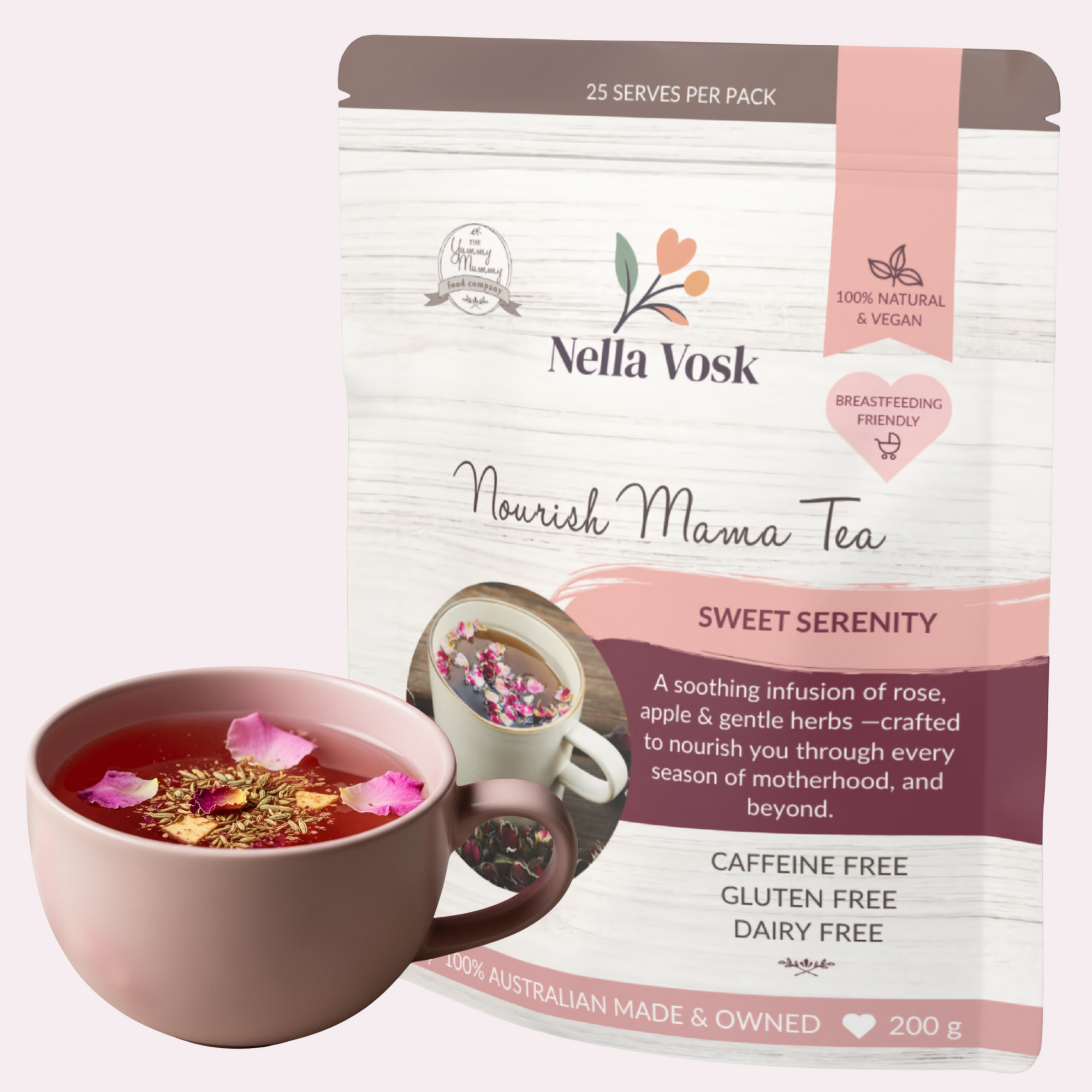 Nourish Mama Lactation Tea – Sweet Serenity (Fenugreek-Free)